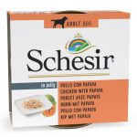 SCHESIR Dog Chicken Fillets with Papaya in Jelly, 150g - vistas fileja un papaja želejā