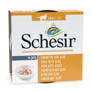 SCHESIR Cat Tuna with Aloe, 85g - tuncis un alveja želejā
