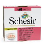 SCHESIR Cat Chicken Fillets with Shrimps Broth, 70g - vistas fileja un garneles buljonā
